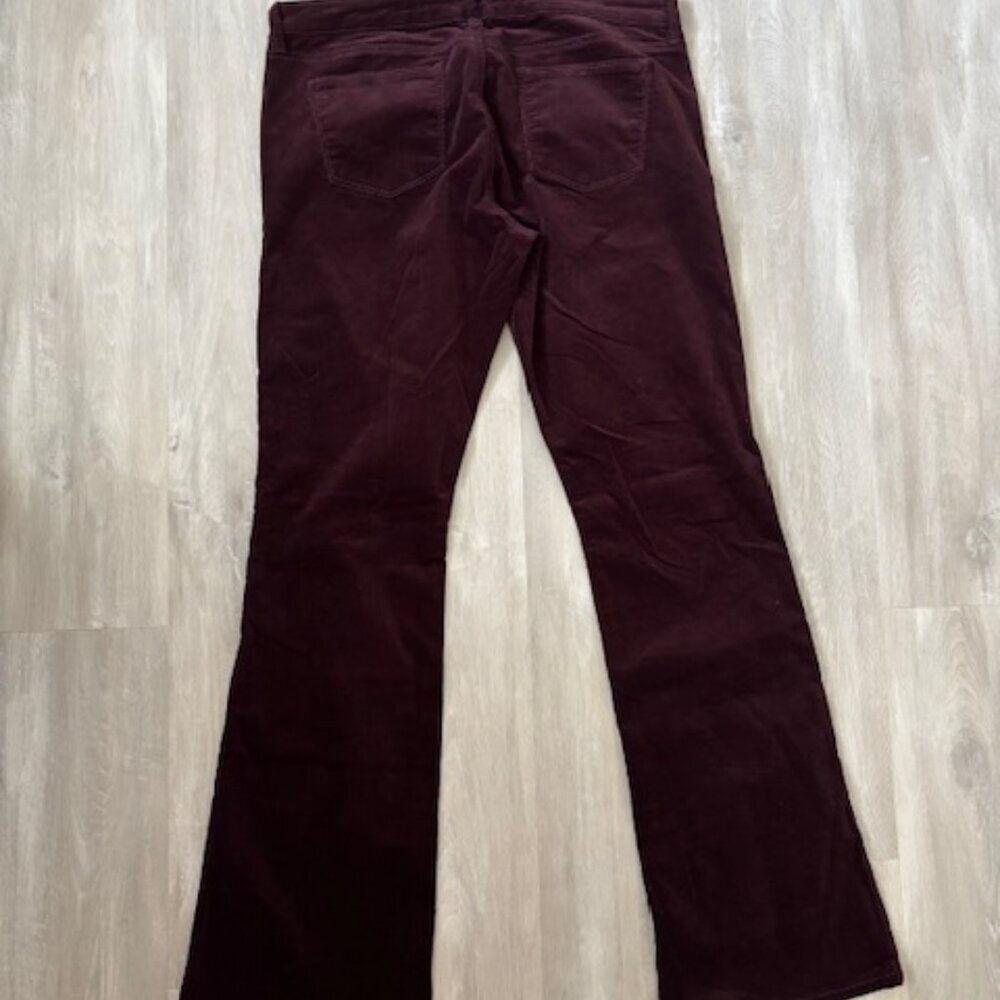 Edyson Chelsea Bootcut Burgundy/Purple Corduroy Pants Size 32 - Picture 2 of 8